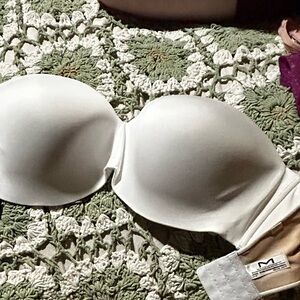 Maidenform Classic White Strapless Bra